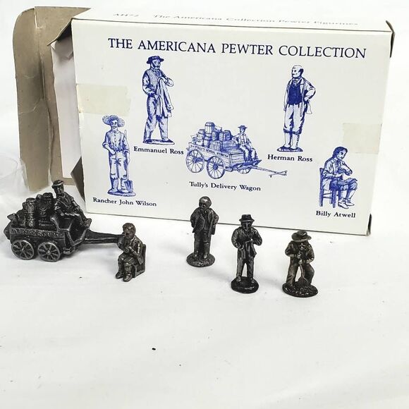 Liberty Falls Pewter AH52 Tully’s Delivery Wagon Set - Picture 3 of 3